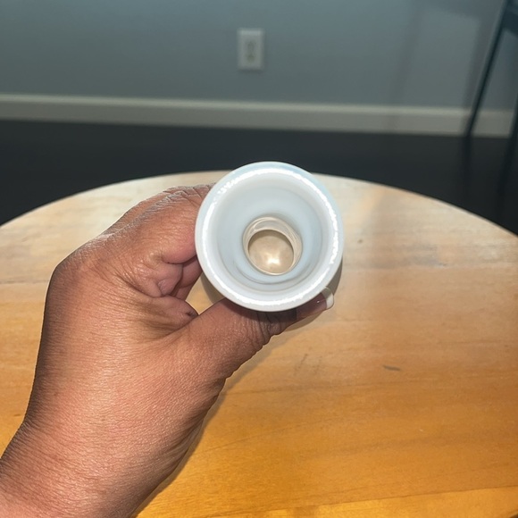 Vintage Randall White Milk Glass Beehive Bud Vase 6" Tall. Two for sale. - Picture 5 of 5